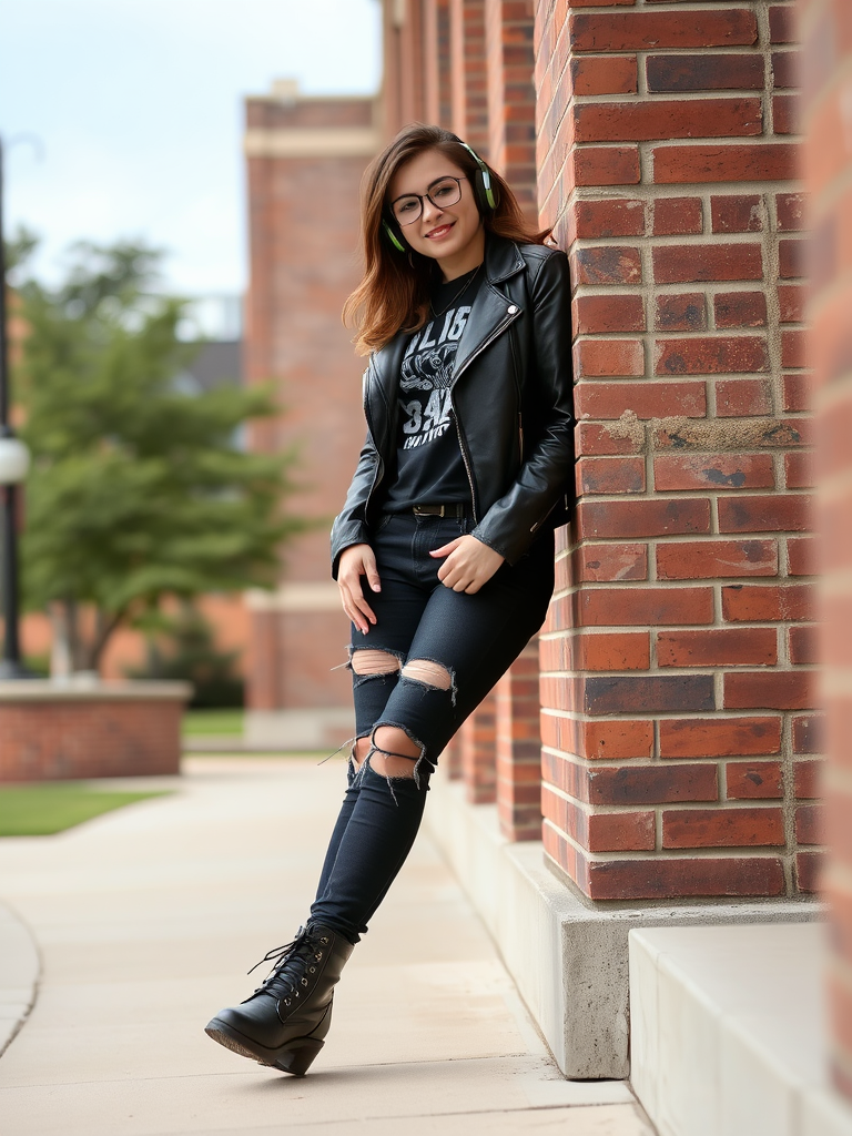 9. The Leather Jacket Edge