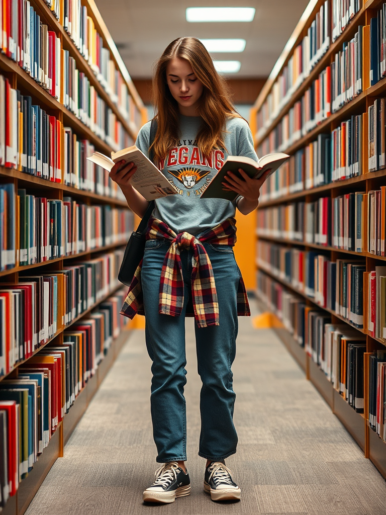 16. Vintage Band Tee and Mom Jeans