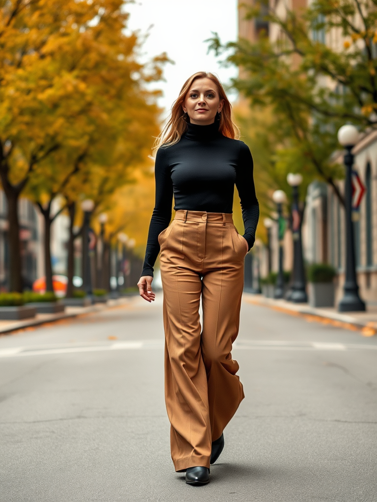 Wide-Leg Trousers