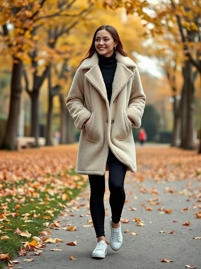 Teddy Coat and Leggings