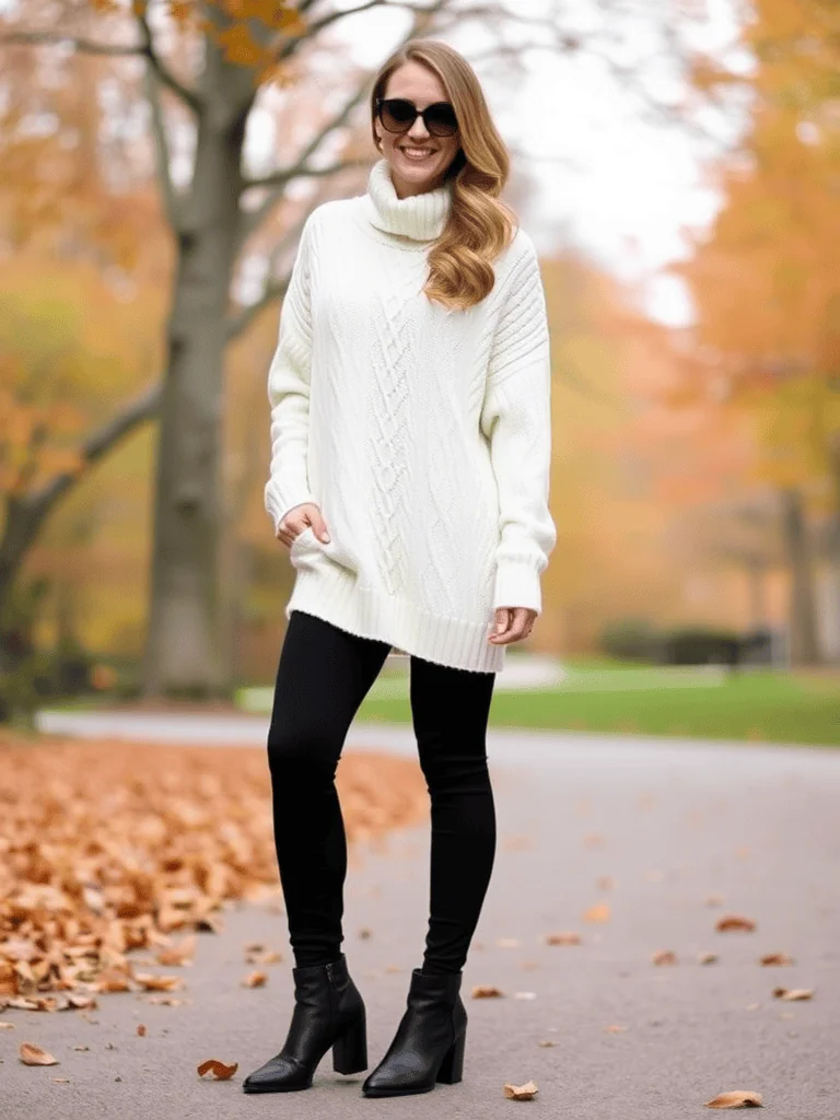 1. Oversized Sweater and Leggings