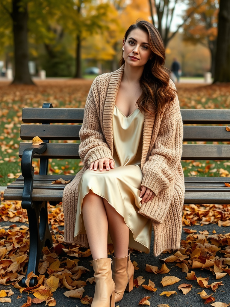 8. Cardigan and Slip Dress