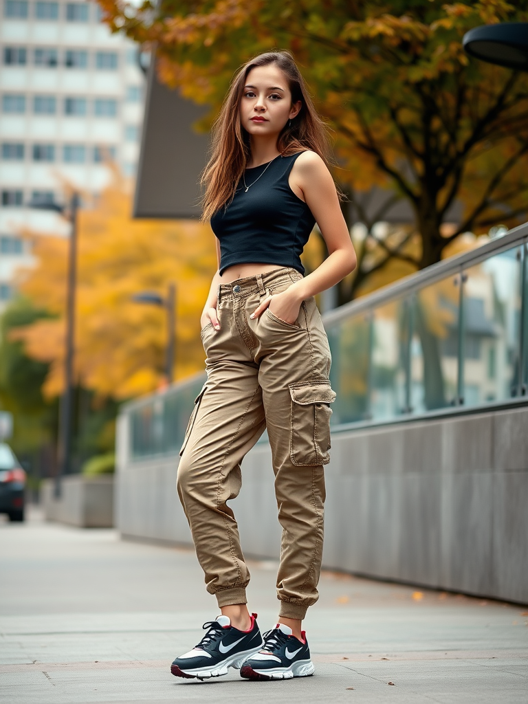 Cargo Pants and Crop Top