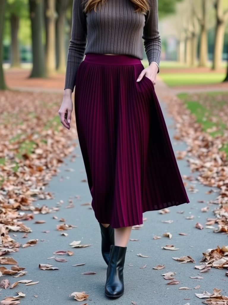 10. The “Midi Skirt Magic” Look