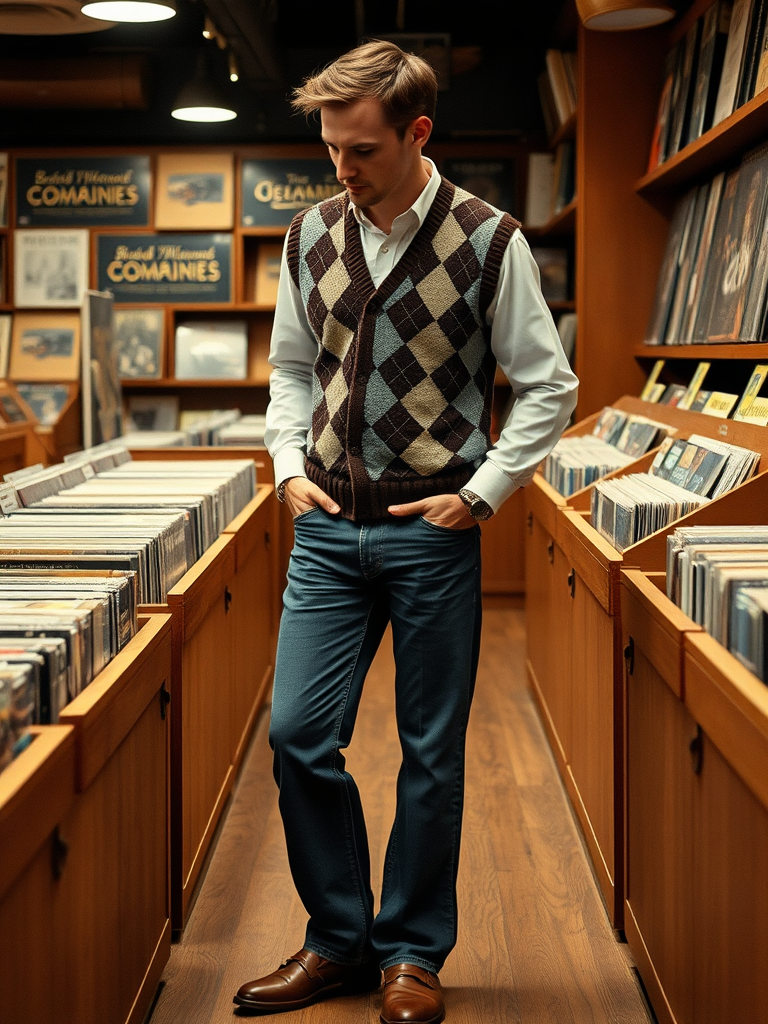 19. The “Sweater Vest Revival” Look