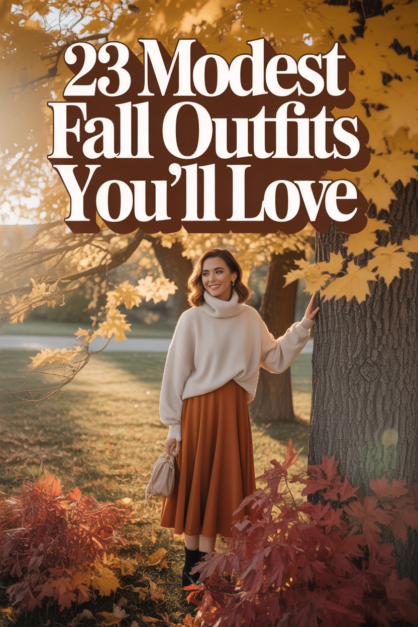 23 Modest Fall Outfits Stylish Conservative Looks for Autumn