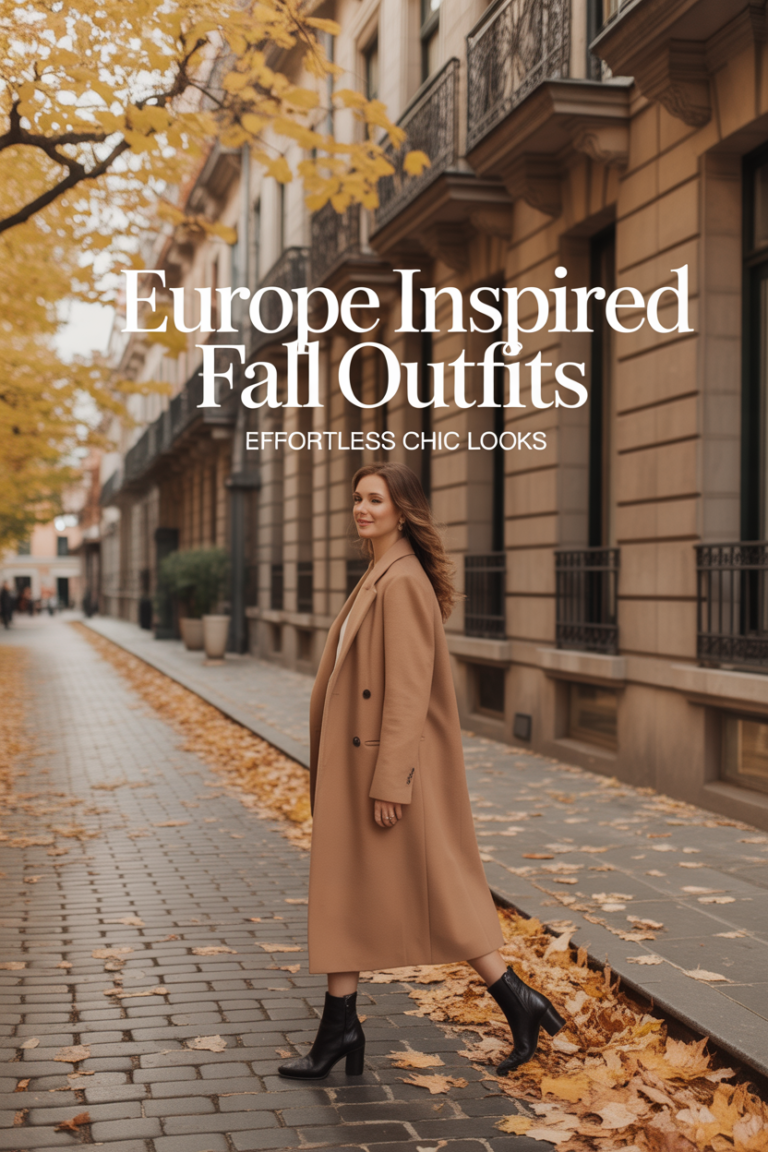 22 Europe-Inspired Fall Outfits Effortless Chic Styles
