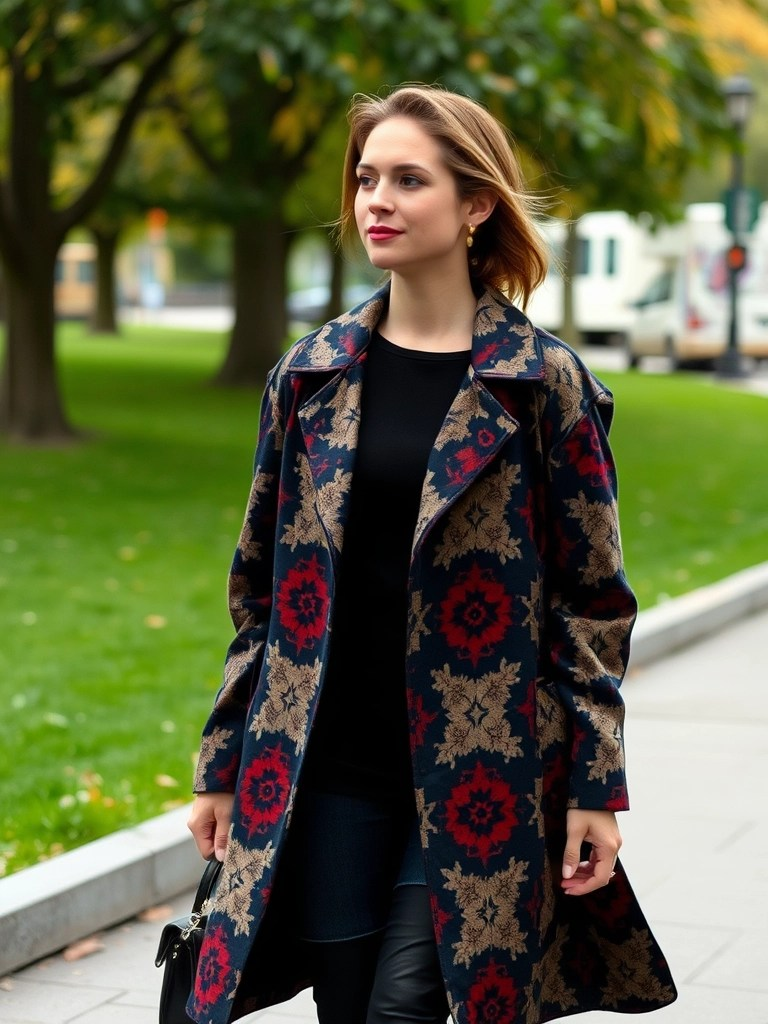 13. Statement Coat and Simple Base