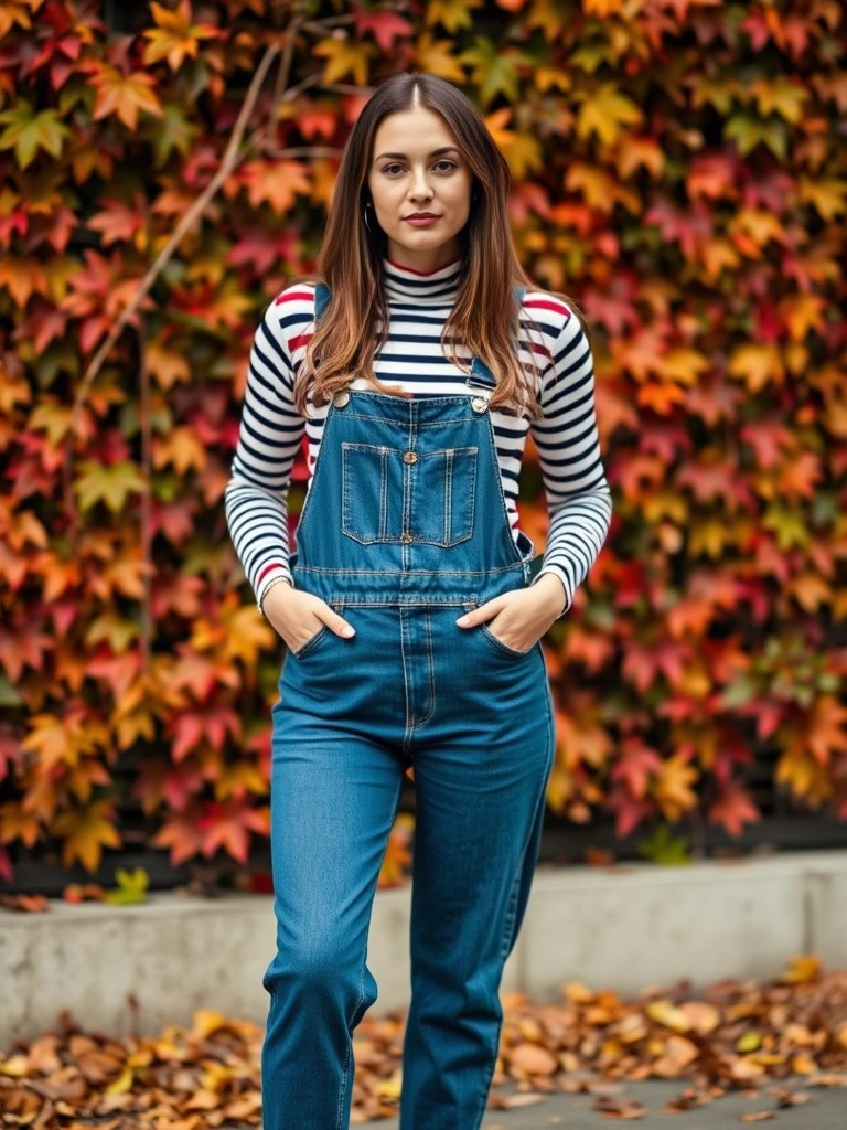 22. Turtleneck and Overalls