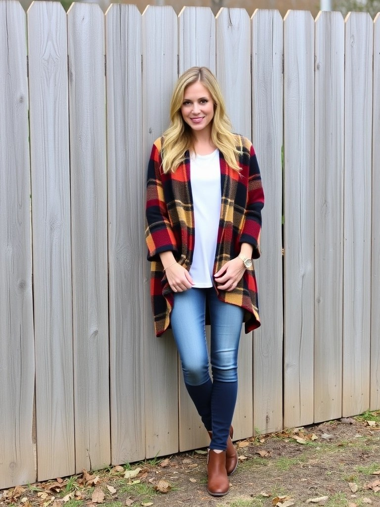 Oversized Shacket and Skinny Jeans