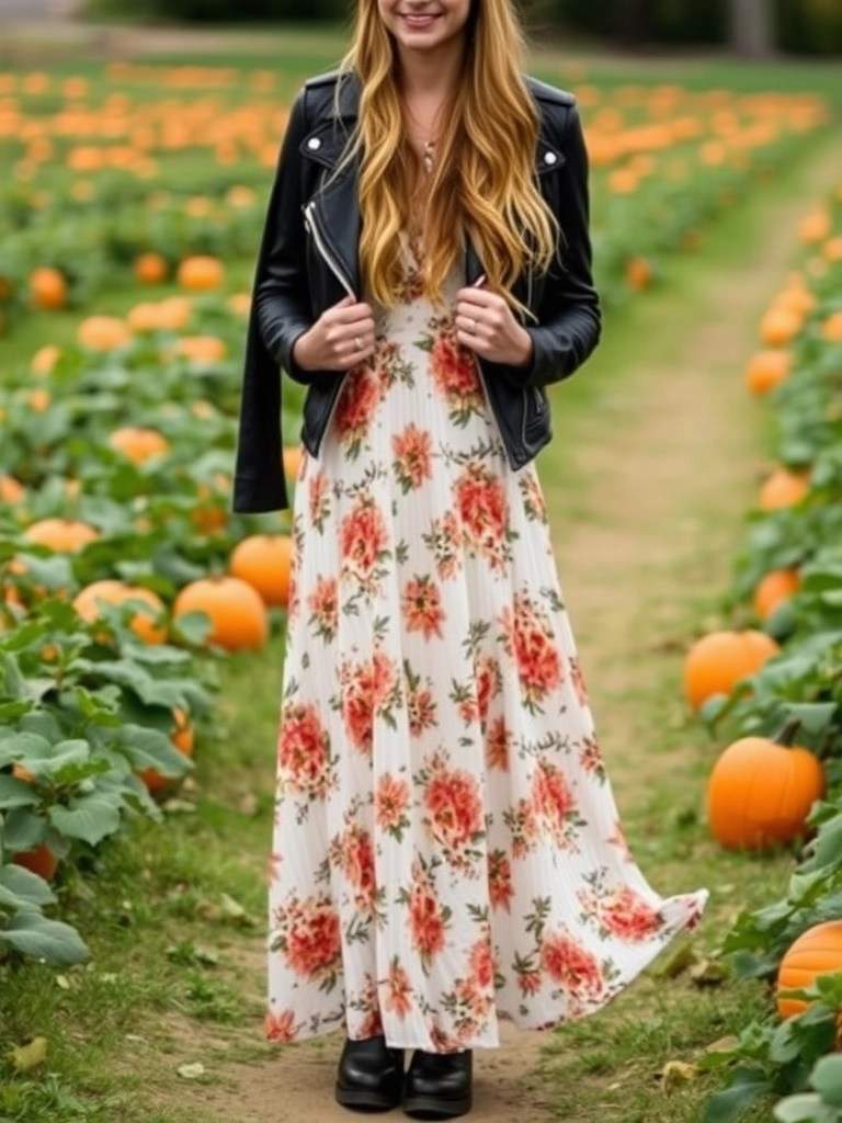 8. Maxi Dress and Chunky Boots