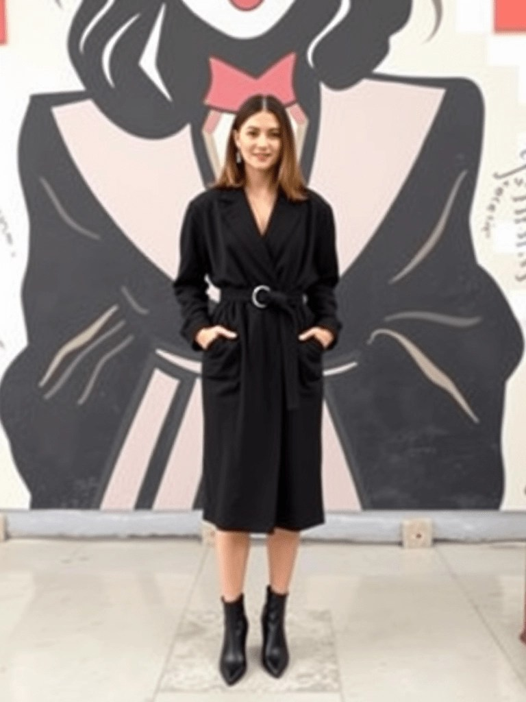 Blazer Dress and Ankle Boots