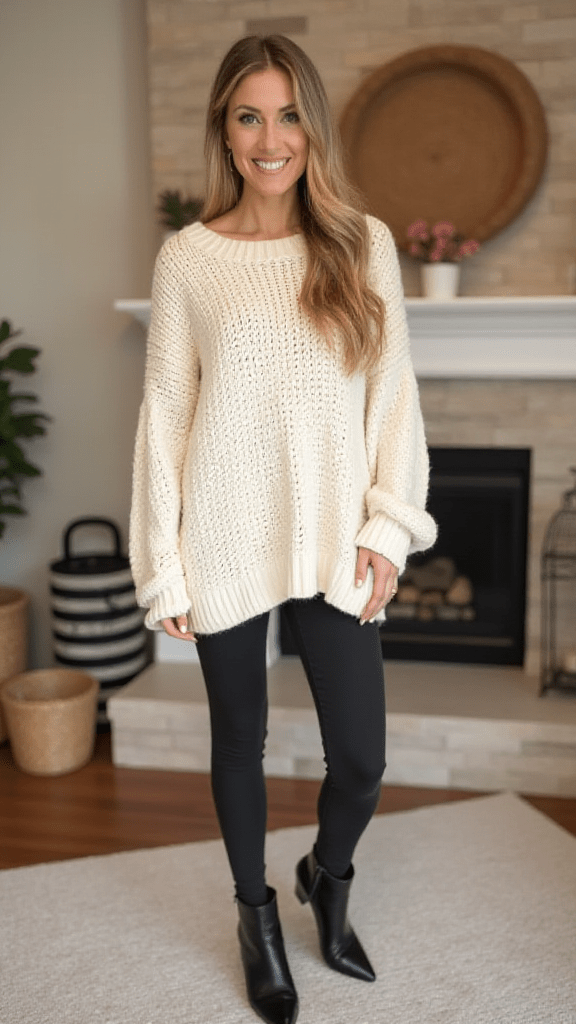 Chunky Knit Sweater and Leggings